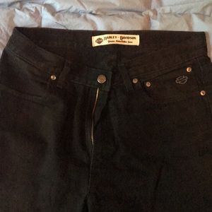 Black Harley jeans. 34W. 30L. Worn little.